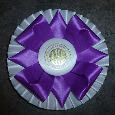 new! Rosette style #6- one row of pleats, topped with four points & four petals, 5 1/2